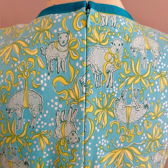 Rare! Brooks Brothers Sheep/Lamb Print Shift Dress 🐑 - Picture 9 of 10